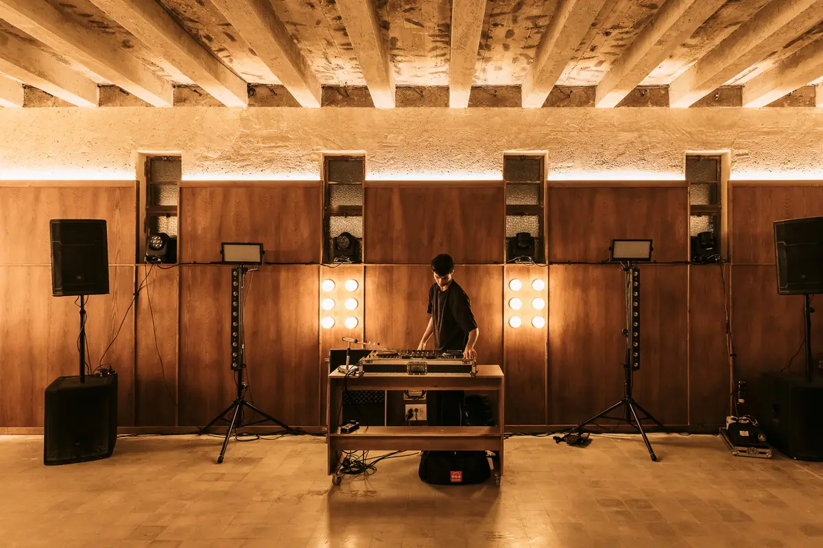 The Map Room in the evening